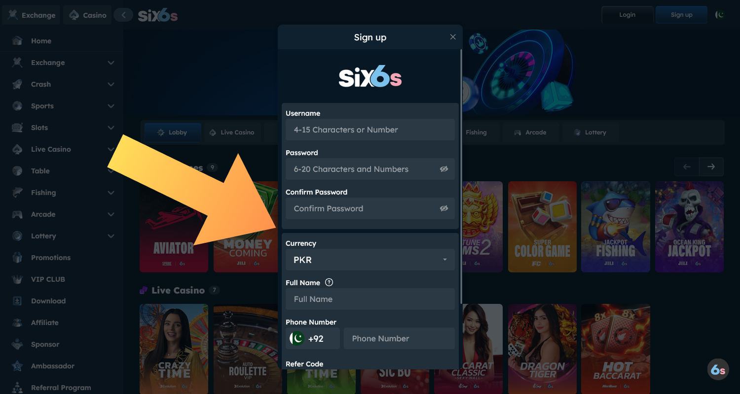 Create an account at a Pakistani casino to play Andar Bahar