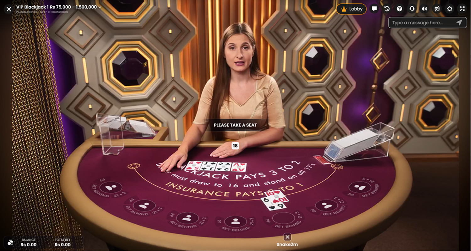 Play Live Blackjack in Pakistan