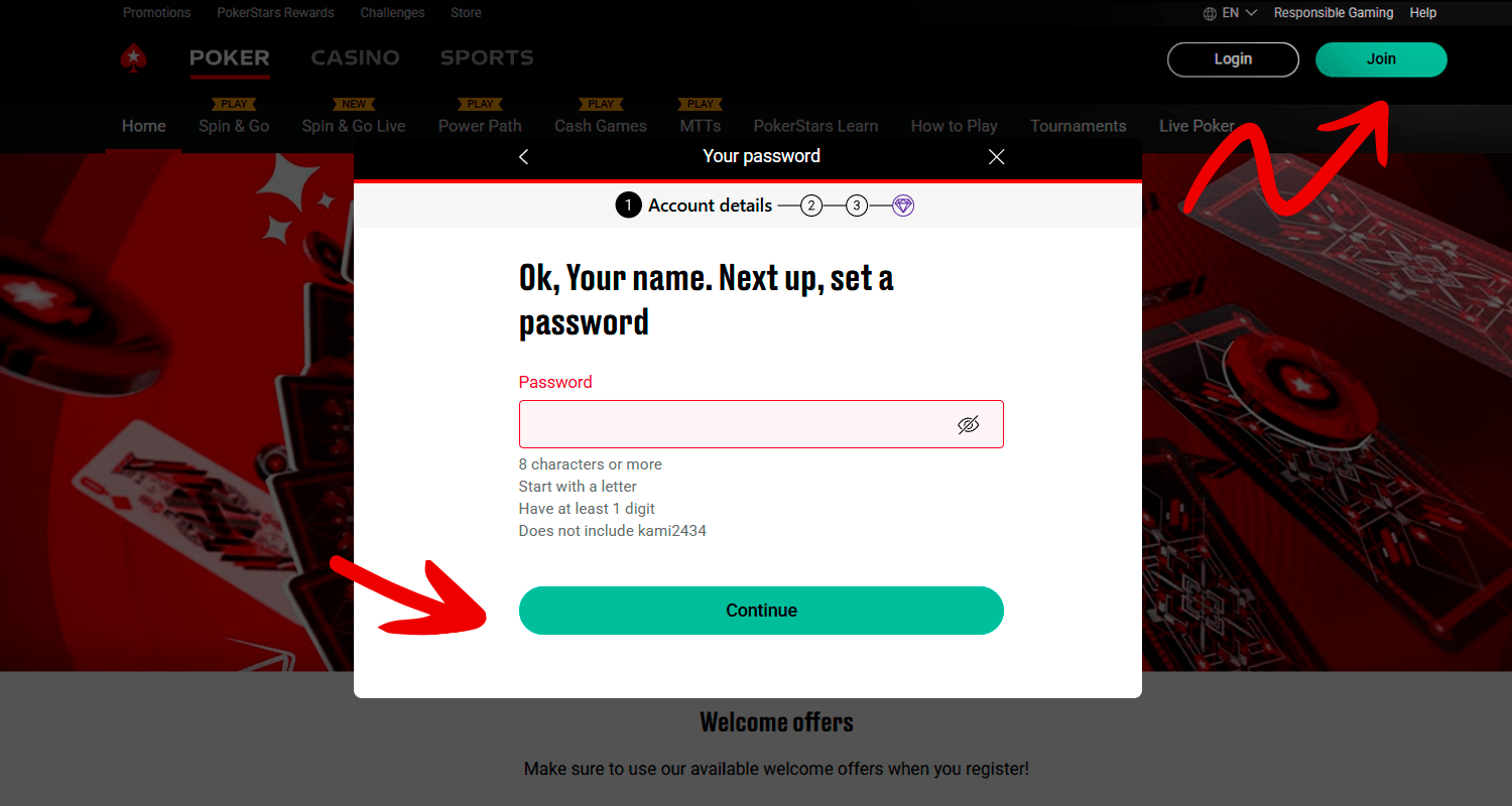 Pentru a juca Lord of the Ocean trebuie să vă înregistrați