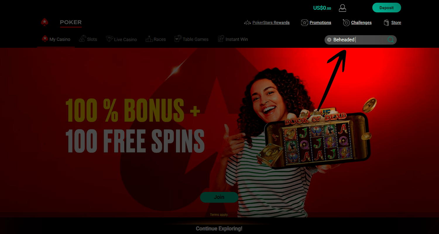 Găsiți Beheaded în căutarea dvs. în cazinou