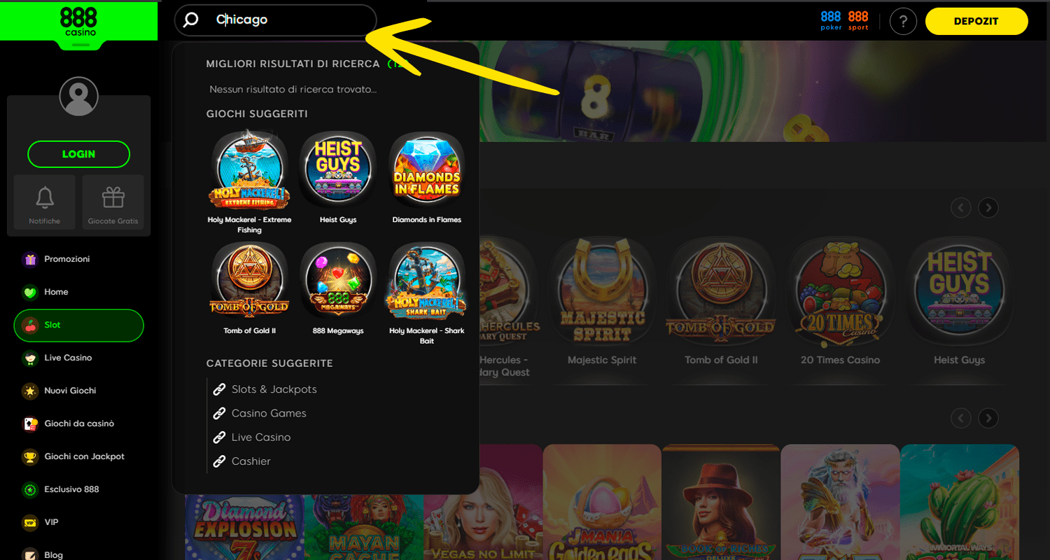 Găsiți Chicago în căutarea dvs. în cazinou