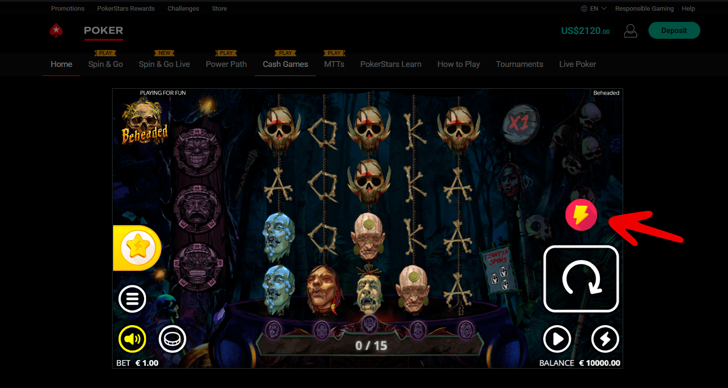 Puteți activa jocul automat în sloturile Beheaded