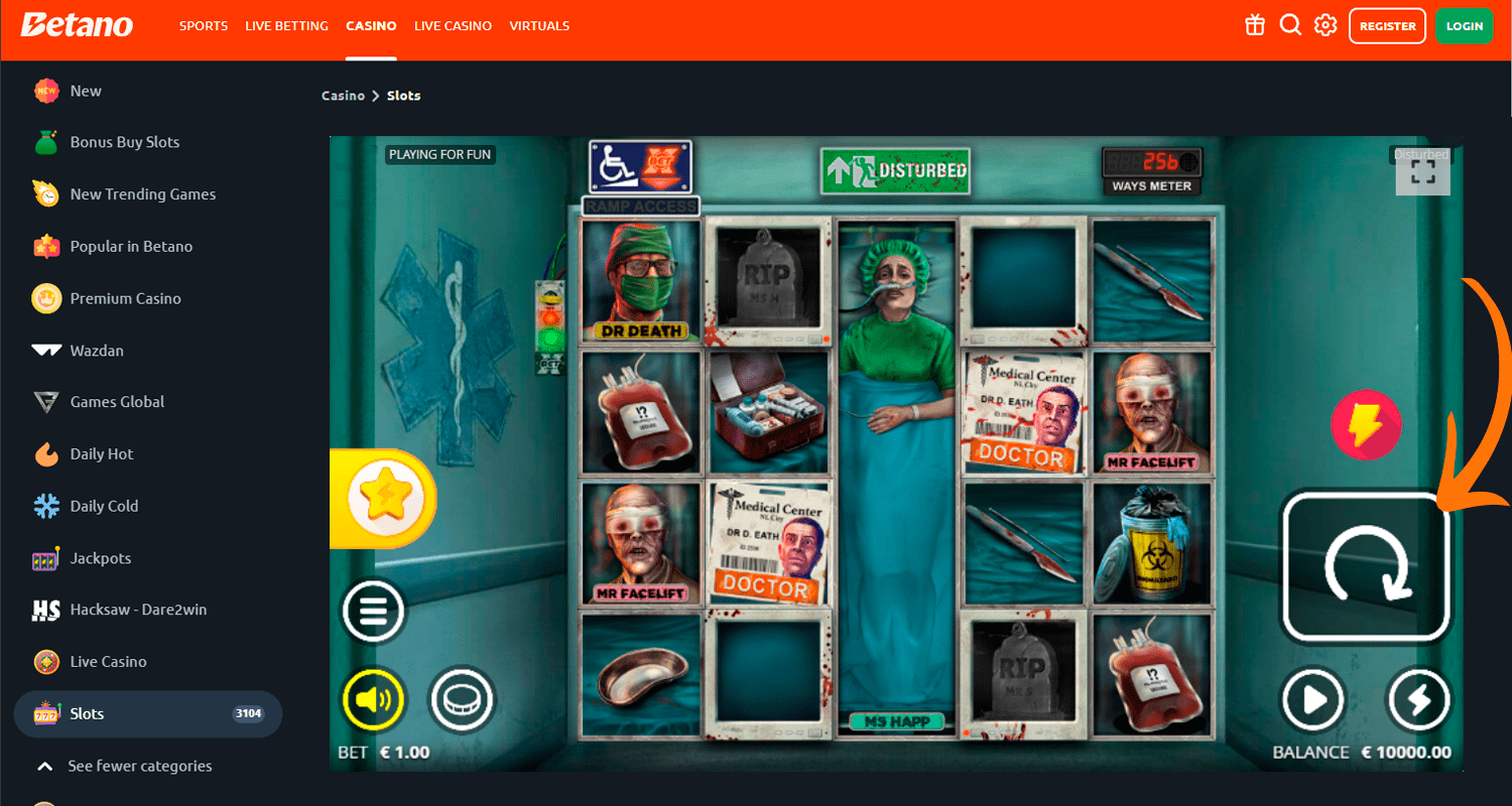 Pariați și începeți să jucați Disturbed