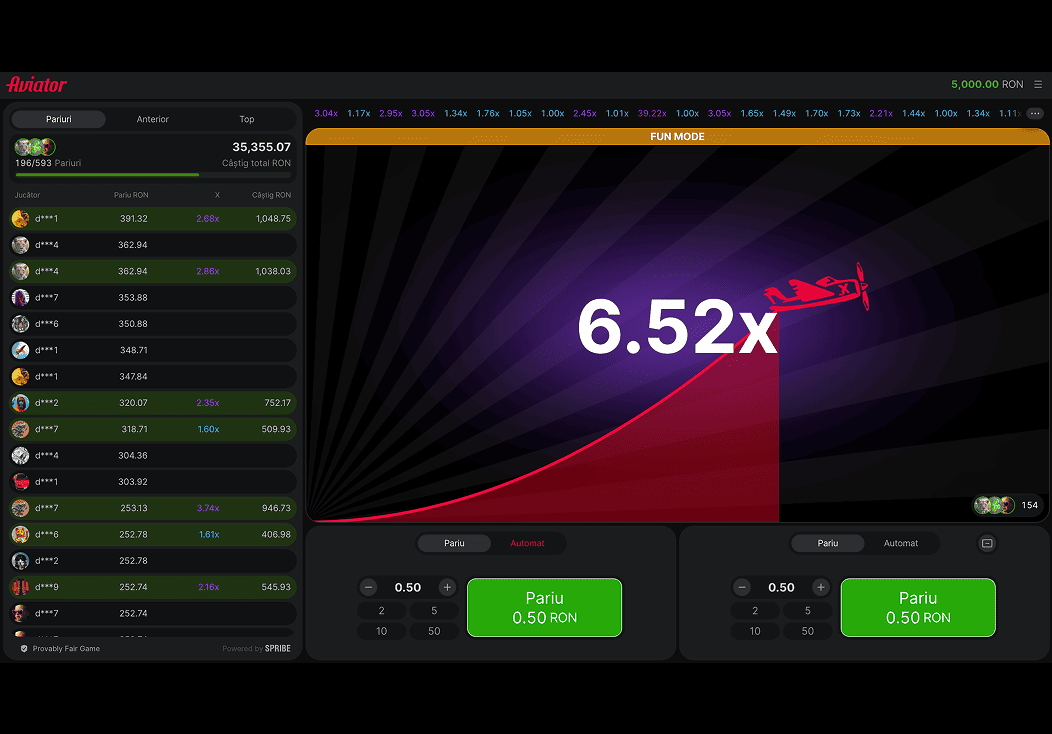 Aviator demonstrație