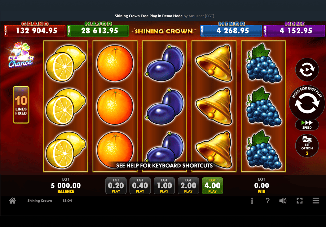 Shining Crown demonstrație