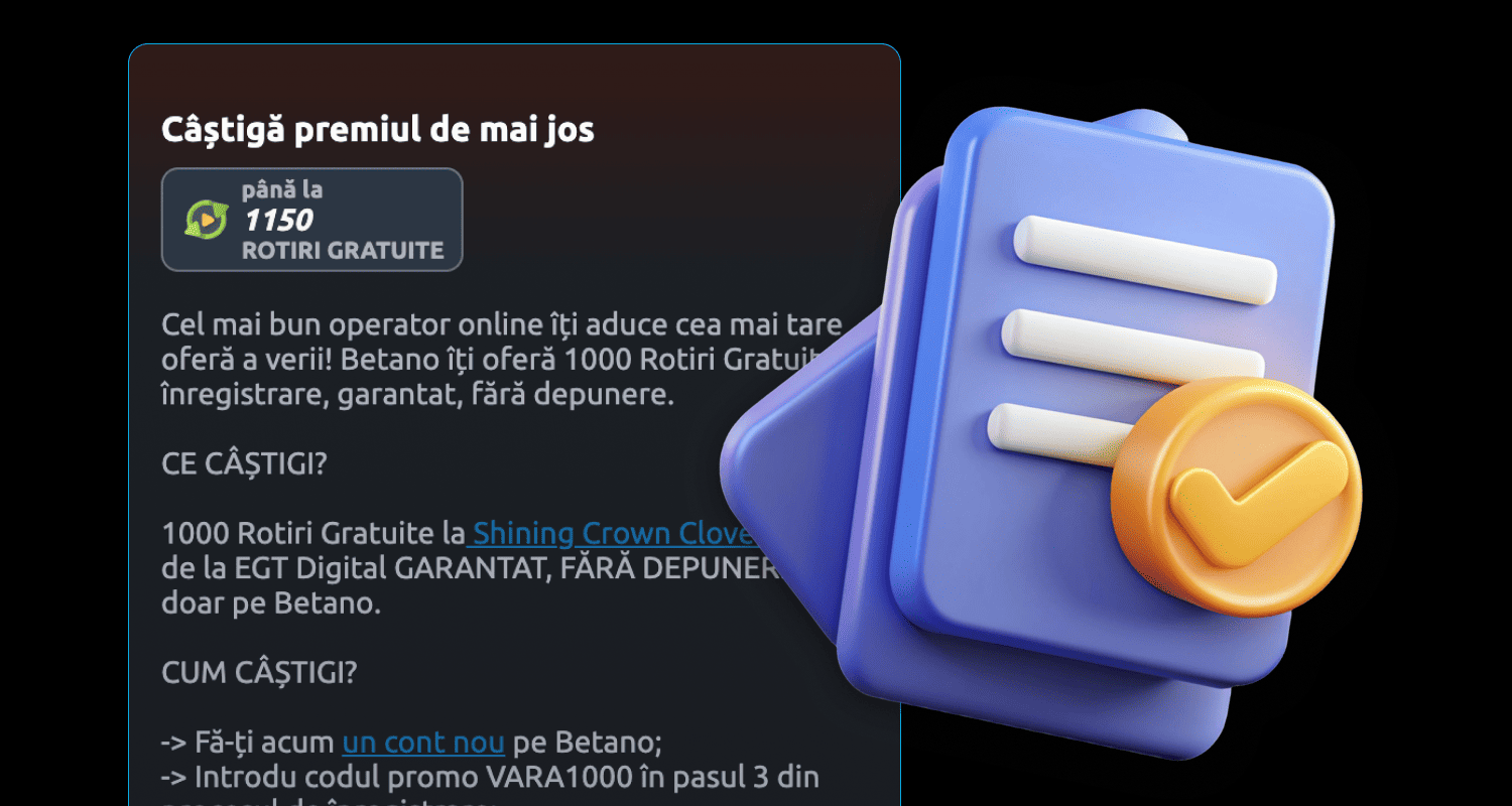 Citiți termenii și condițiile promoției specifice