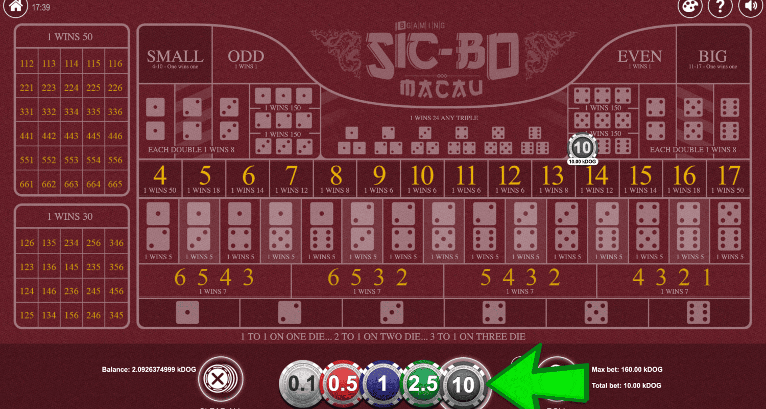 Începeți să jucați Sic Bo