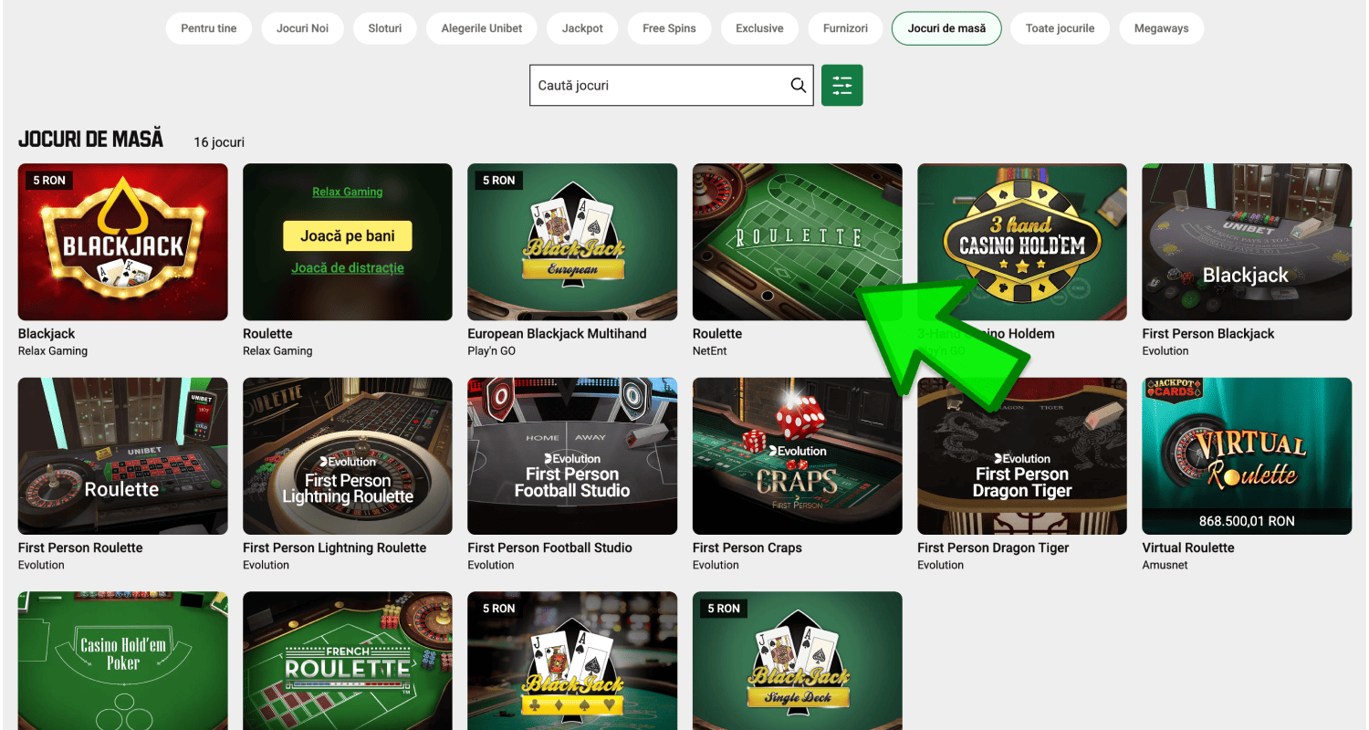 Găsiți jocul de masă potrivit la cazinou