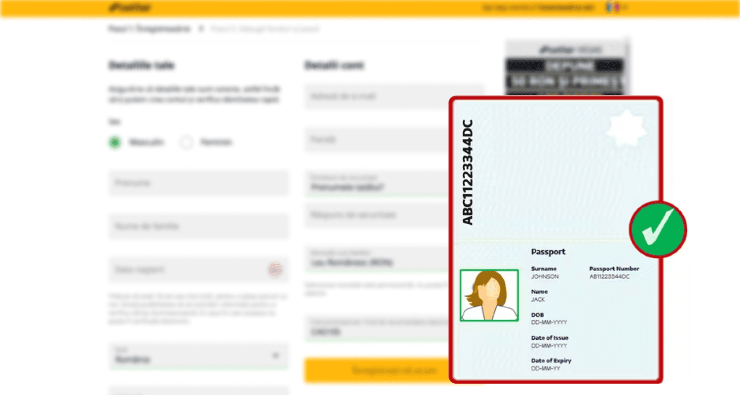Completați verificarea KYC