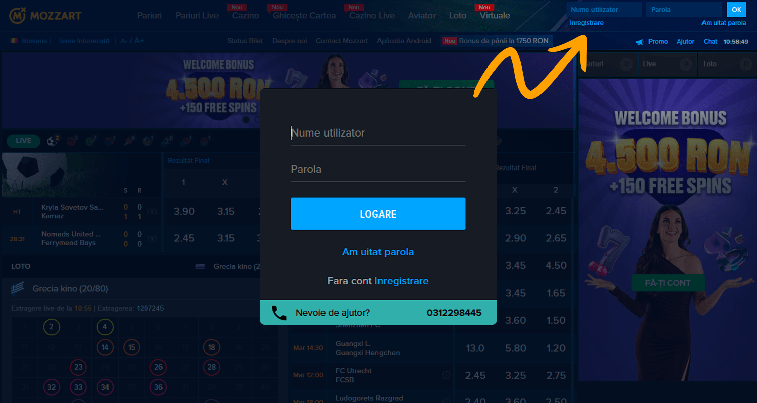 Pentru a depune prin Revolut, conectați-vă la contul dvs