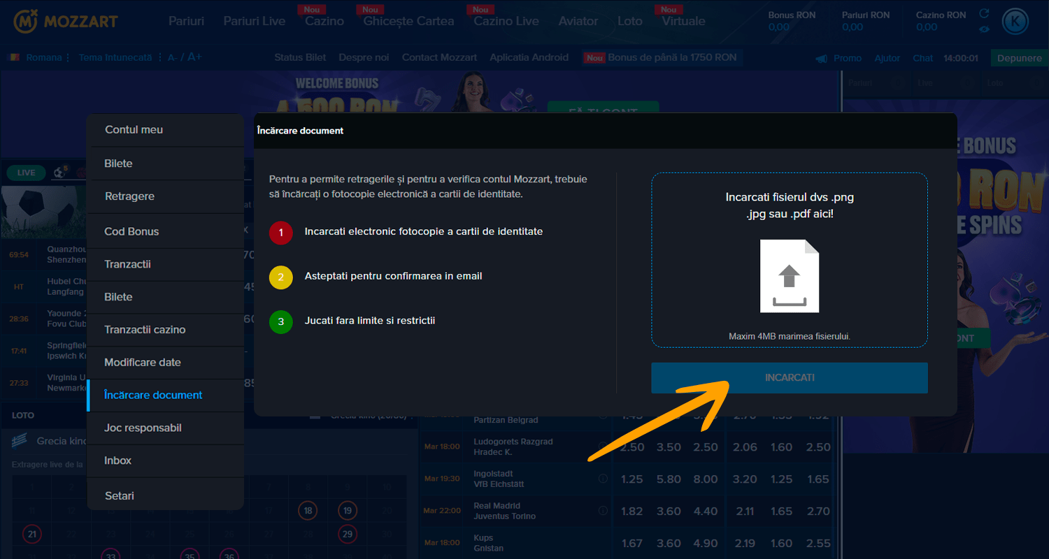 Pentru a retrage de pe Revolut trebuie să fiți verificat