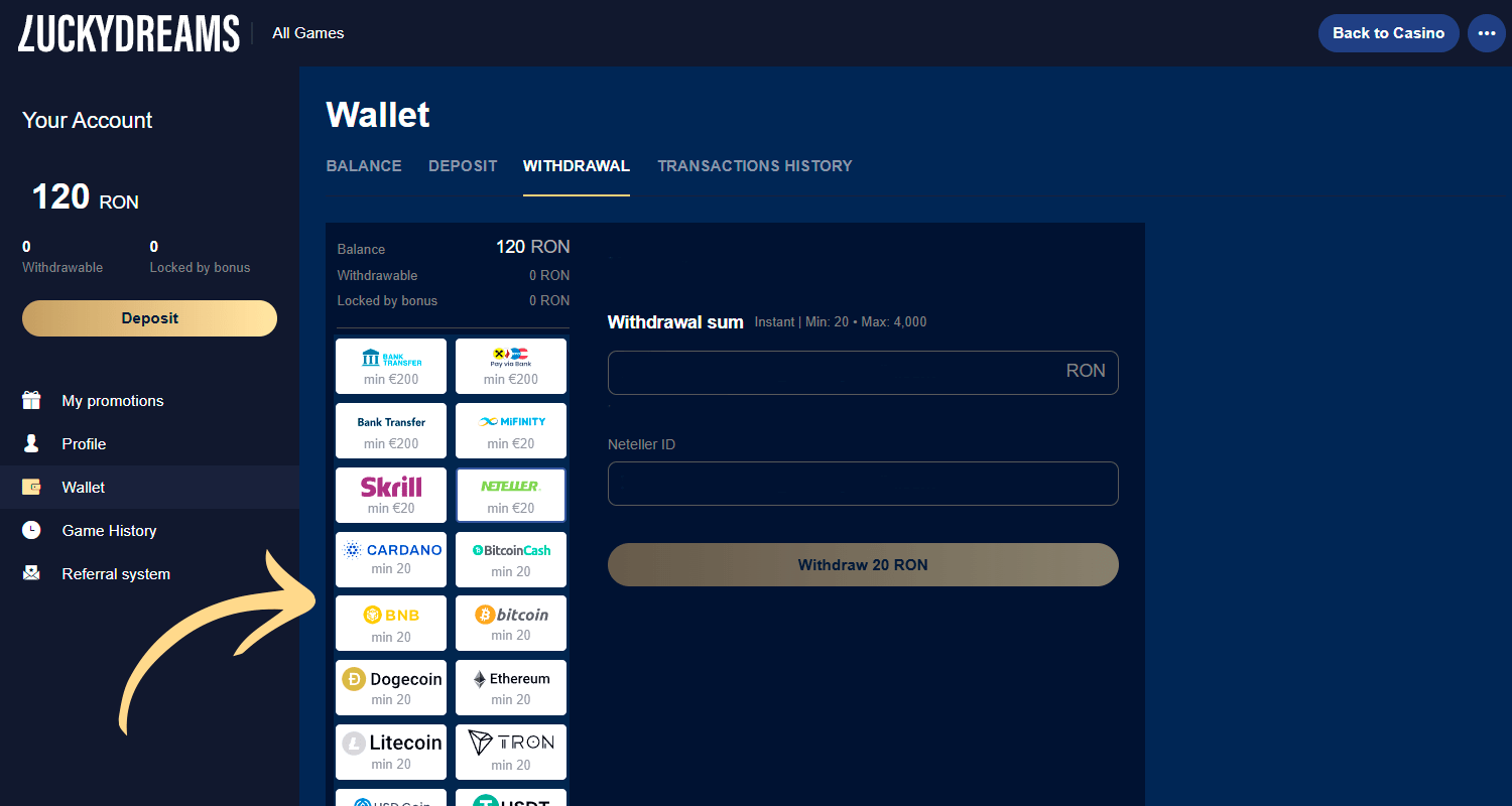 Asigurați-vă că metoda de plată selectată