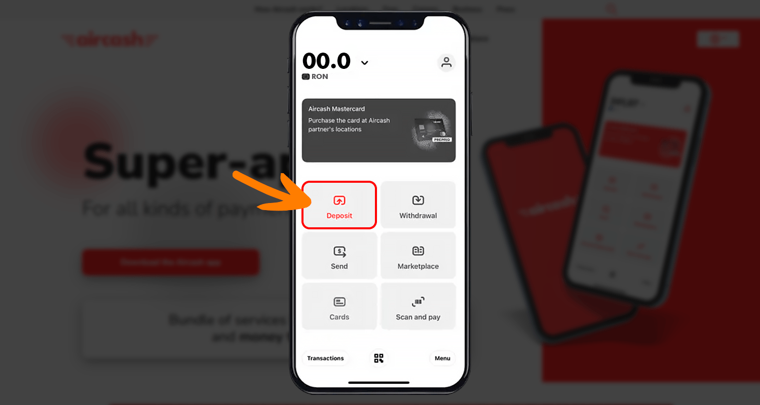 Aimentați-vă contul Aircash
