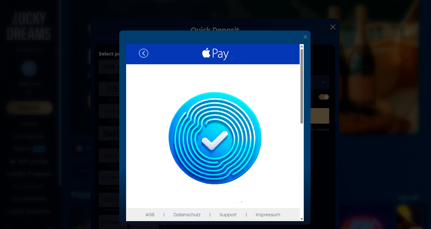 Verificarea plății prin Apple Pay