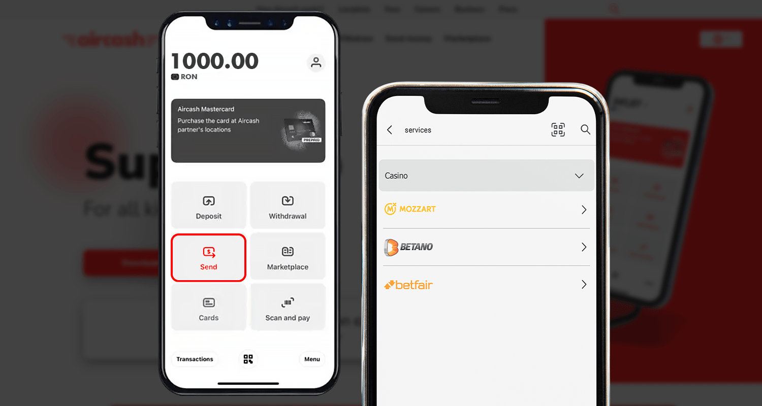 Alegeți un cazinou la Aircash pentru a depune în contul dvs.