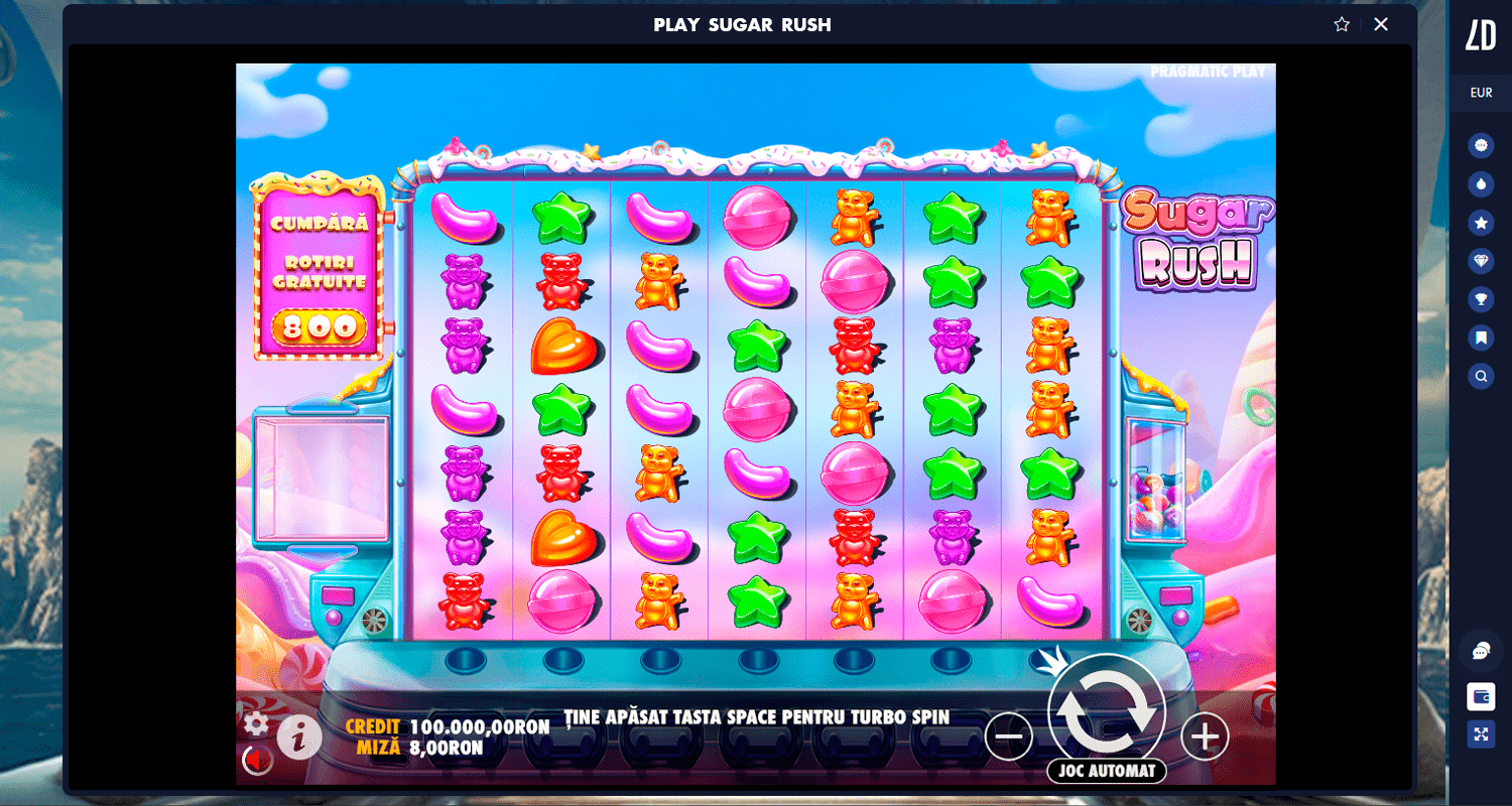 Pariați și începeți să jucați Sugar Rush