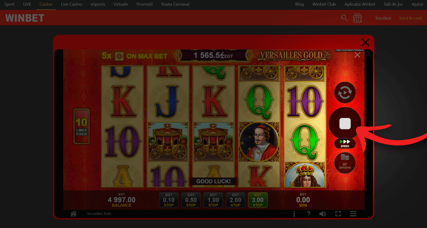 Începeți să vă rotiți în aurul Versailles