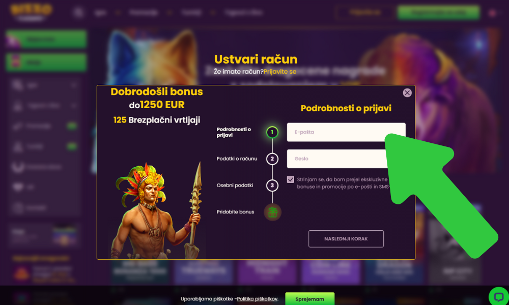 Izpolnite obrazec