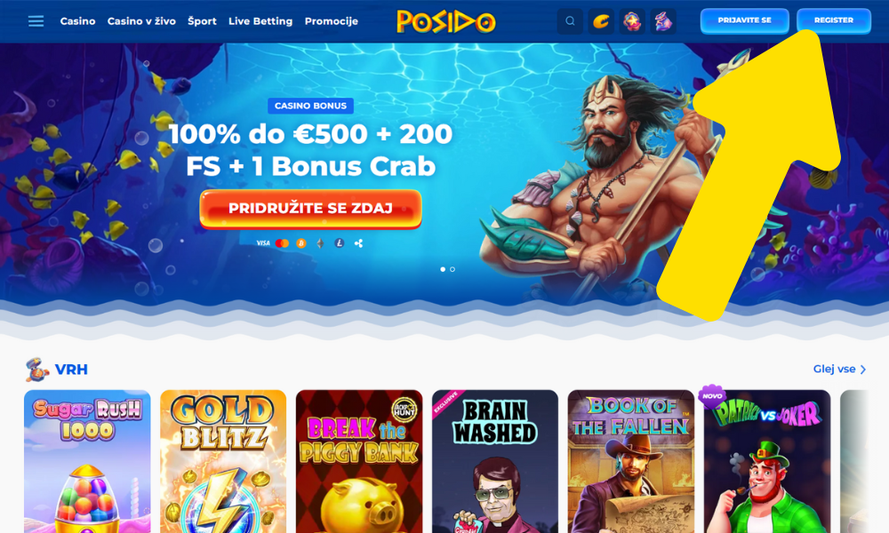 Preidejte na registracijo