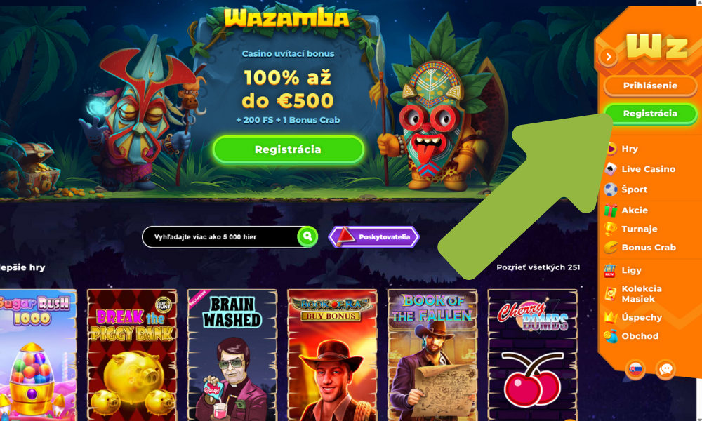 Odpri Wazamba Casino