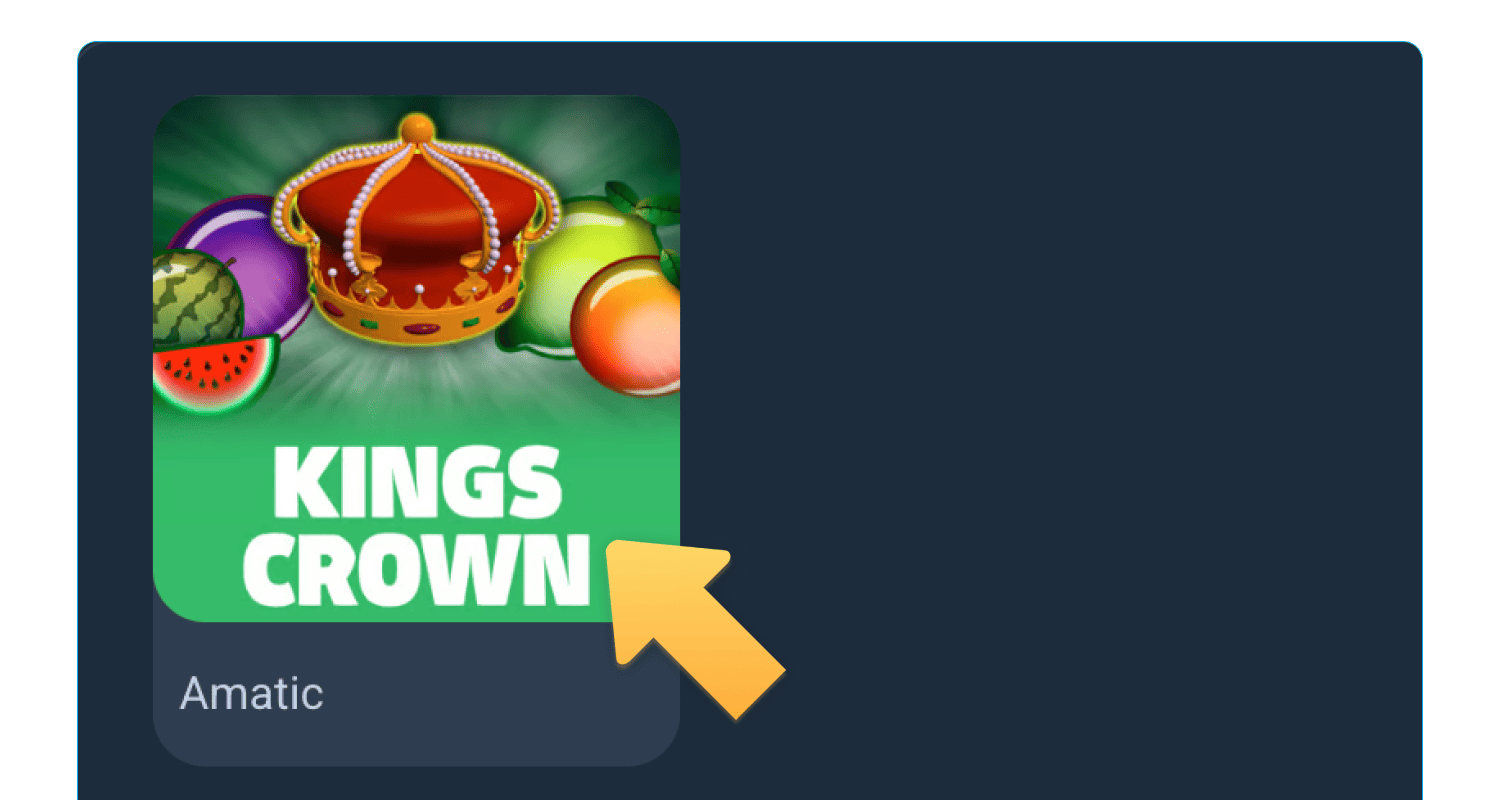 Poiščite in odprite igro King’s Crown v spletni igralnici v Sloveniji