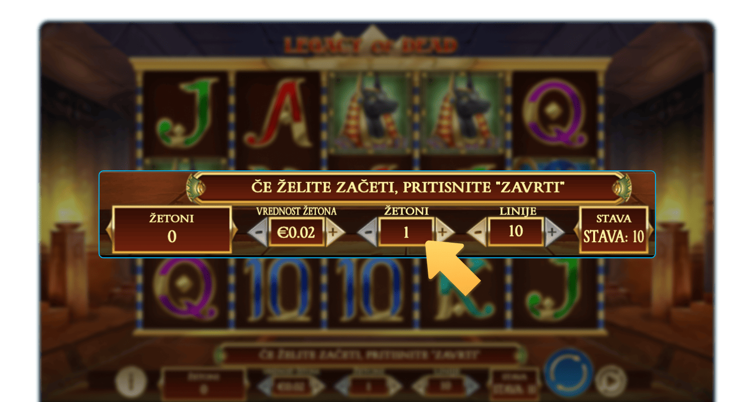 Uporabite izbirnik stav v igri Legacy of Dead v spletnih igralnicah v Sloveniji