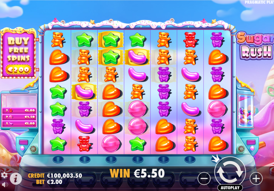 Demo režim hry Sugar Rush pre hráčov zo Slovenska
