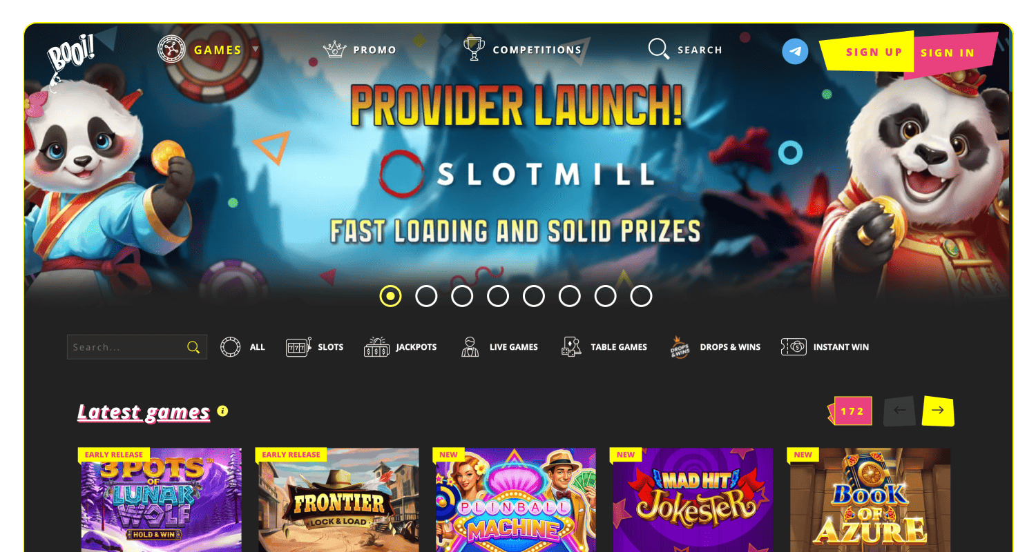 Otvorite zvanični sajt onlajn kazina Booi u Srbiji