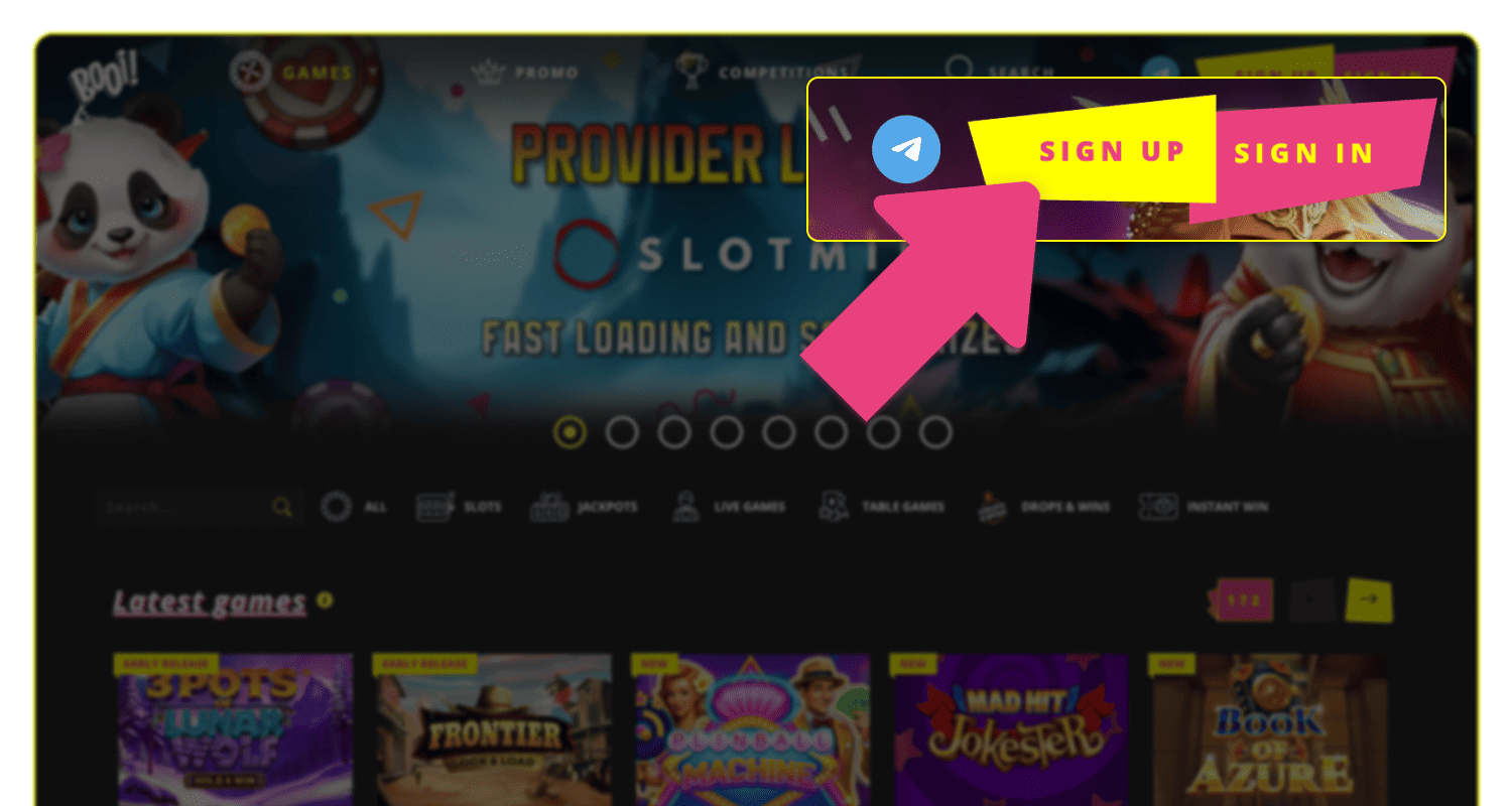 Kliknite na dugme za registraciju na Booi u Srbiji