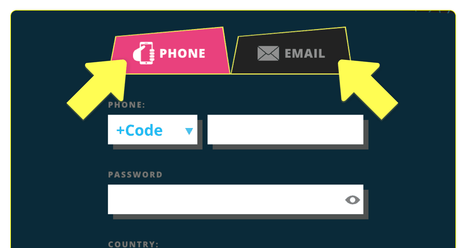 Izaberite način registracije na veb lokaciji Booi u Srbiji