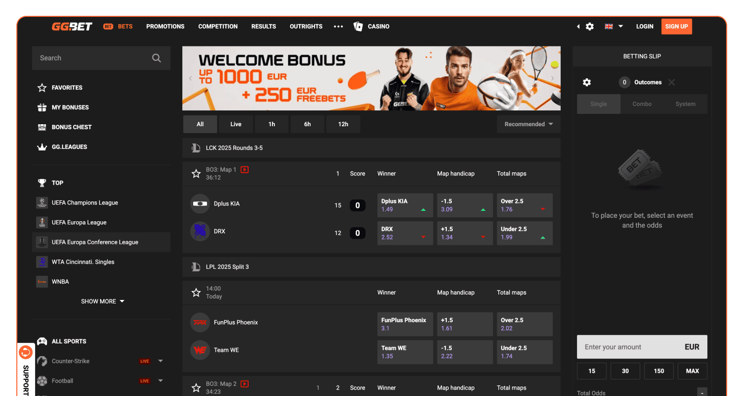 Otvorite zvaničnu veb stranicu Ggbet u Srbiji