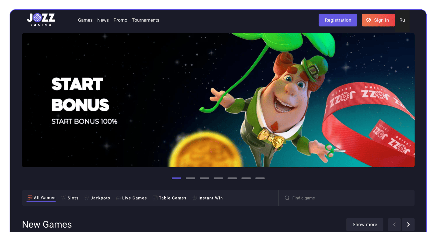 Otvorite zvaničnu veb stranicu Jozz Casino u Srbiji