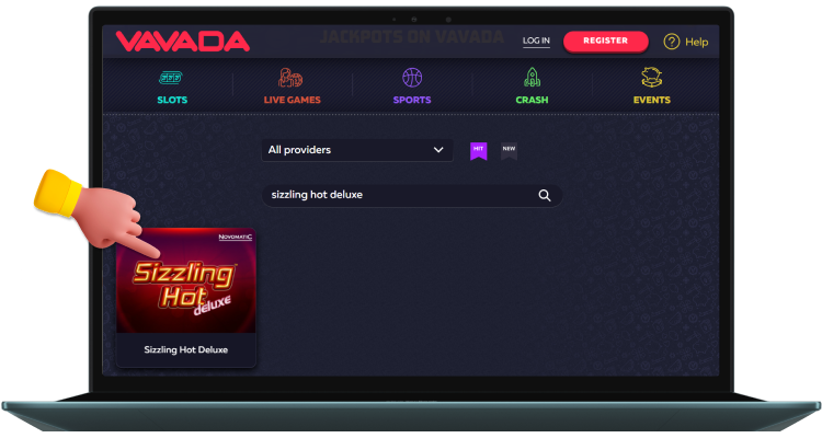 Pronađite igru Sizzling Hot