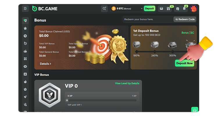 Aktivirajte bonus dobrodošlice ako postoji