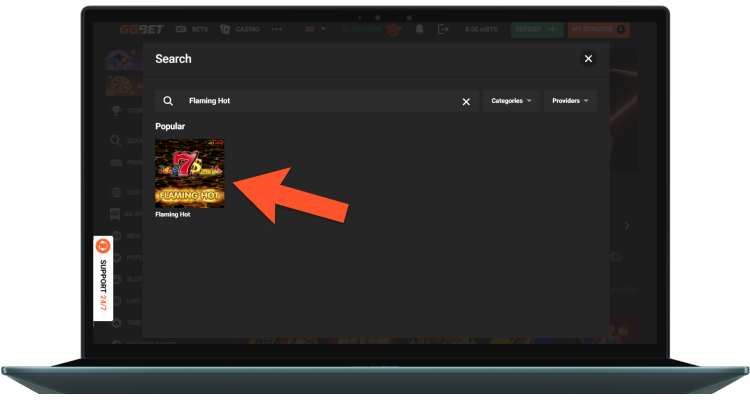 Pronađite i pokrenite Flaming Hot slot mašinu