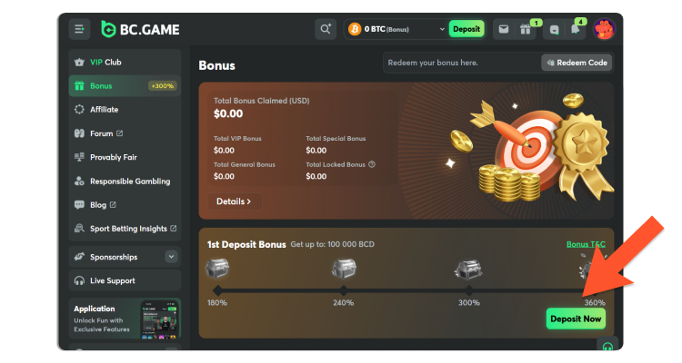 Izaberite bonus od dostupnih