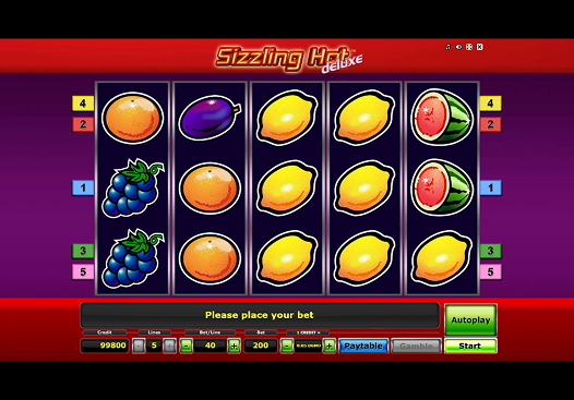 Sizzling hot deluxe demo