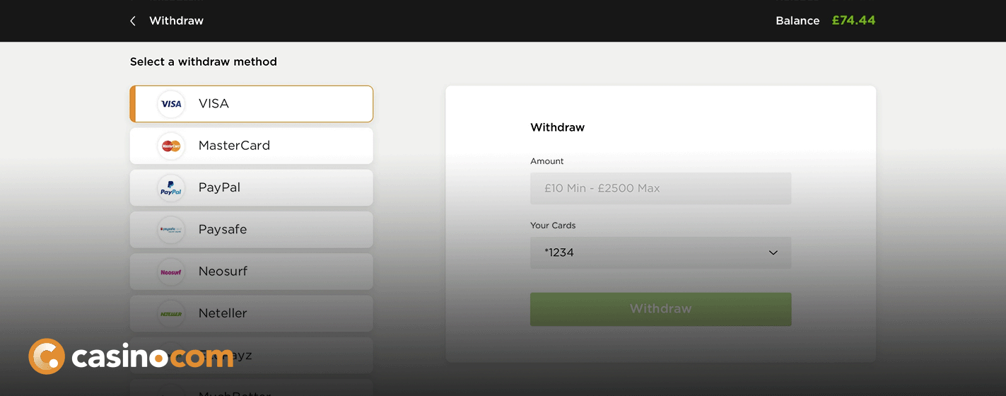 Withdraw