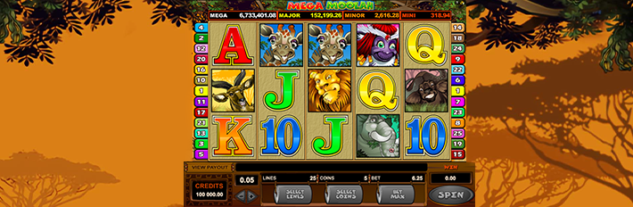 UK Mega Moolah Screenshot