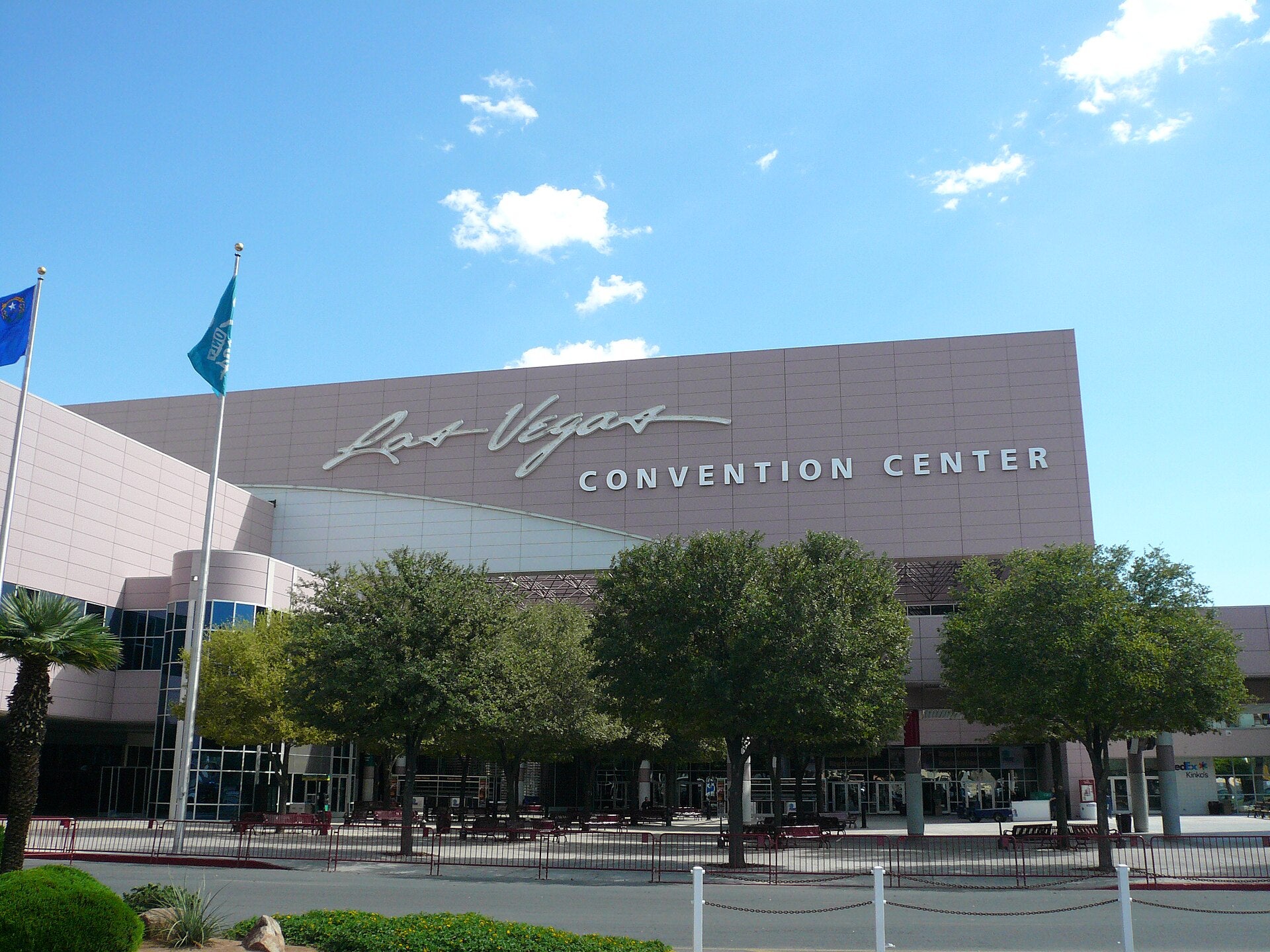 Las Vegas Conventions Drive Tourism as Leisure Dips Exterior of the Las Vegas Convention Center with its signature signage and entrance plaza