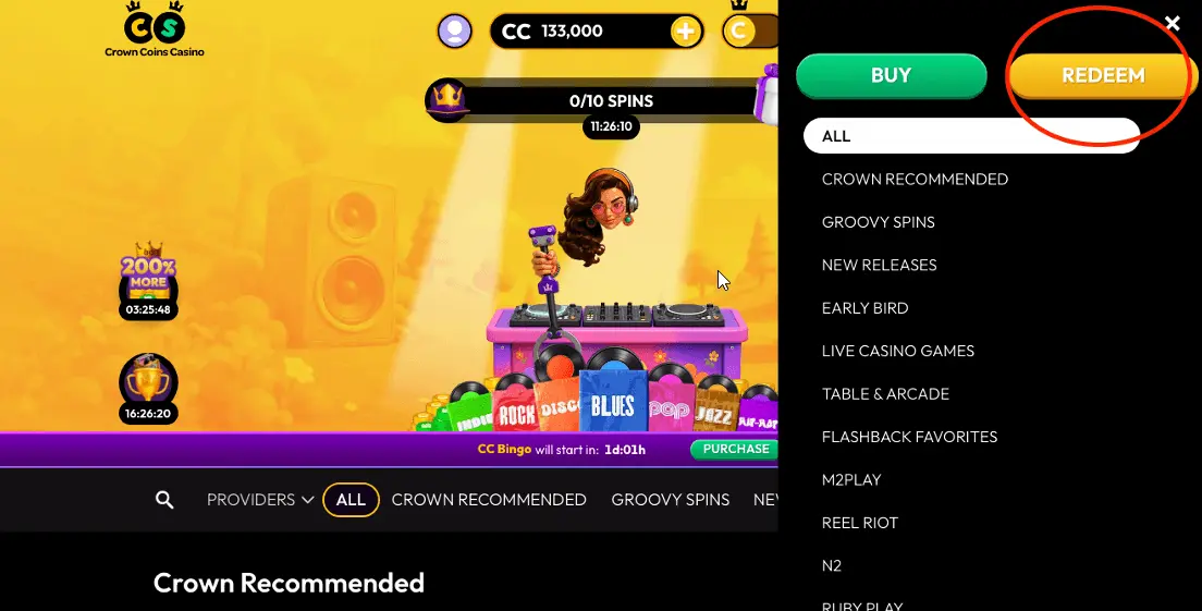 Redeem your SC for prizes Redeem your SC for prizes