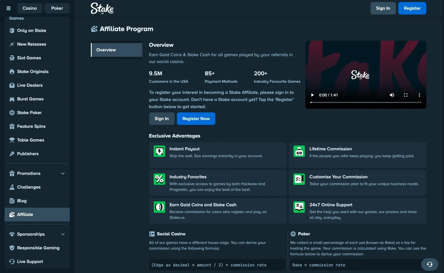 Stake.us affiliate explainer Stake.us affiliate explainer