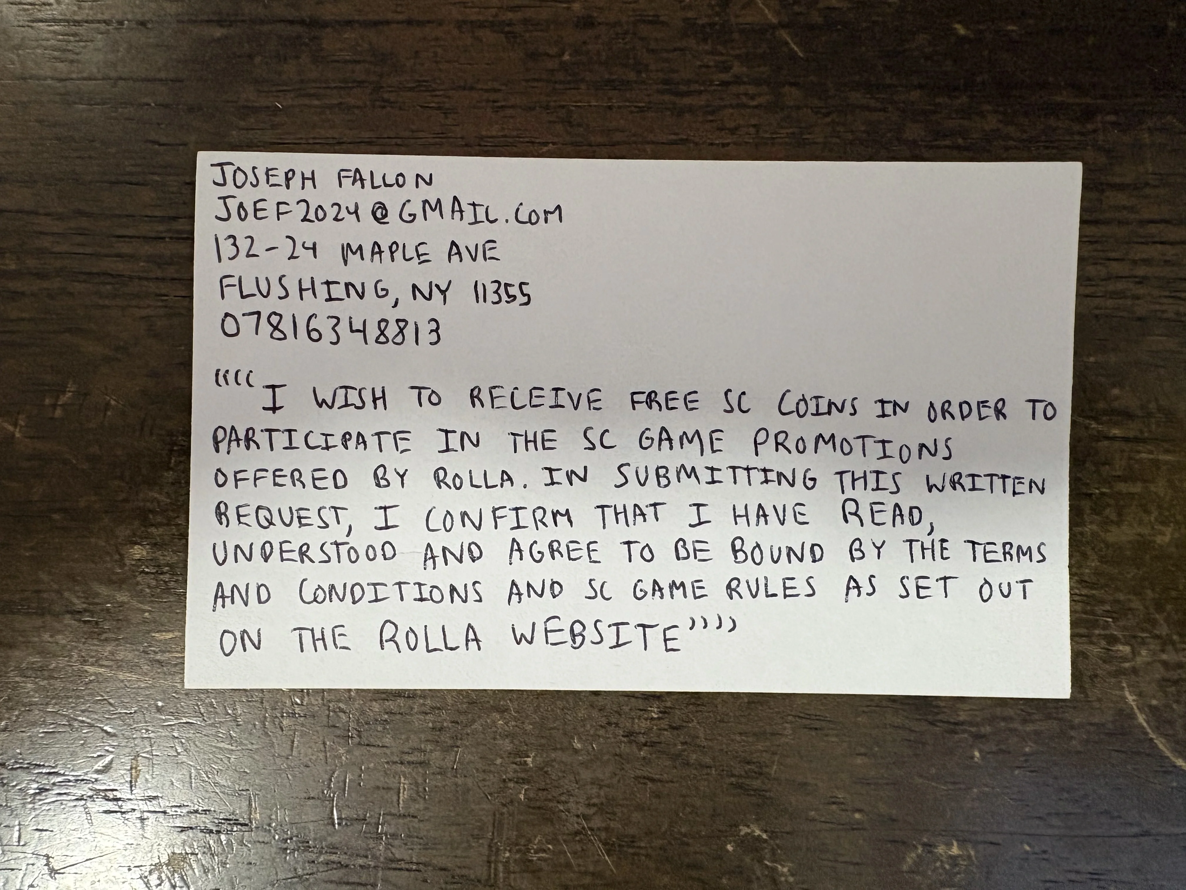 request card step3