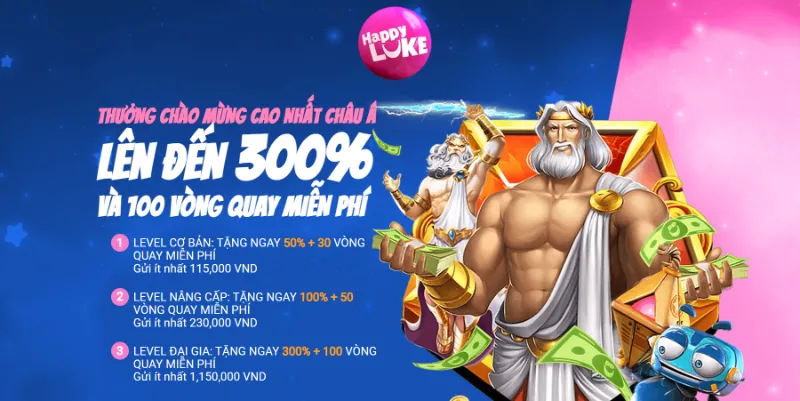 Happyluke - nhà cái tặng tiền cược miễn phí thành viên mới