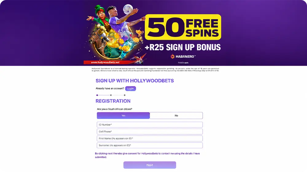 hollywoodbets-registration