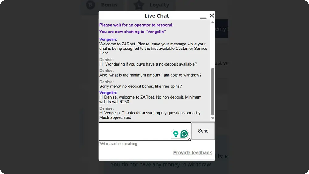 zarbet-live-chat-with-agent